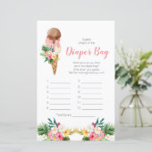 トロピカルアイスクリーム推測おむつバッグ (スタンド正面)