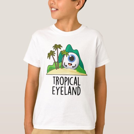 トロピカルアイランドおもしろいアイランドプン Tシャツ (正面)