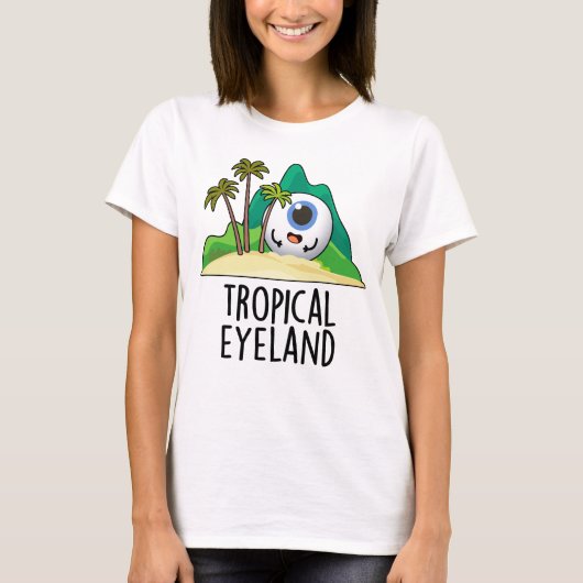 トロピカルアイランドのダジャレ Tシャツ (正面)