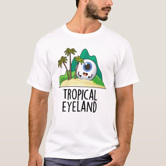 トロピカルアイランドのダジャレ Tシャツ (正面)