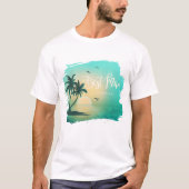 トロピカルアイランドの花婿介添人 テールID581 Tシャツ (正面)