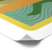 トロピカルアイランドイラストレーションポスター ポスター (角)