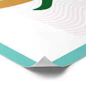 トロピカルアイランドイラストレーションポスター ポスター (角)