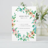 トロピカルアイランドウェディングルアウの出欠確認カード 出欠カード (スタンド正面)