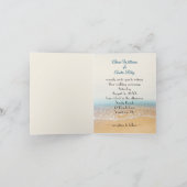 トロピカルアイランドウェディング 招待状 (内部)