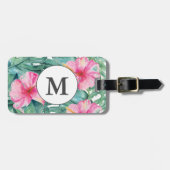 トロピカルアイランドウォーターカラー ラゲッジタグ (正面横)