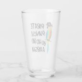 トロピカルアイランドオウム海賊パンチ タンブラーグラス (裏面)