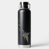 トロピカルアイランドグリーンリーフローラ ウォーターボトル (背面)