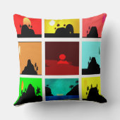 トロピカルアイランドコラージュ クッション (裏面)