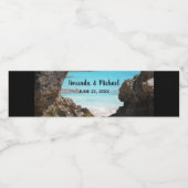 トロピカルアイランドコースト&シーの写真結婚 ペットボトルラベル (シングルラベル)