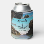 トロピカルアイランドコースト&シーの写真結婚 缶クーラー (缶裏面)
