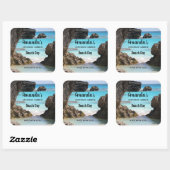 トロピカルアイランドコースト&シーキャンドルビズの写真 スクエアシール (シート)