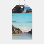 トロピカルアイランドコースト&シーギフトラベル写真 ギフトタグ (裏面)