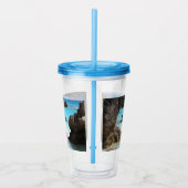 トロピカルアイランドコースト&シー写真 アクリルタンブラー (右)