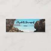 トロピカルアイランドコースト&シー写真 スキニー名刺 (正面)