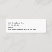 トロピカルアイランドコースト&シー写真 スキニー名刺 (裏面)