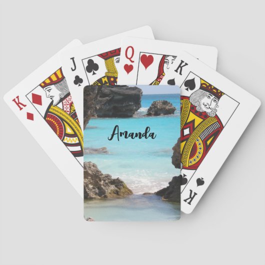 トロピカルアイランドコースト&シー写真 トランプ (裏面)