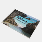 トロピカルアイランドコースト&シー写真 ドアマット (アングル)