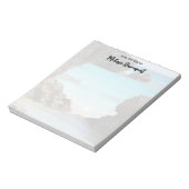 トロピカルアイランドコースト&シー写真 ノートパッド (回転)