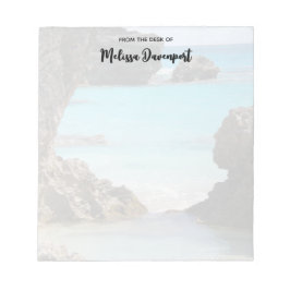 トロピカルアイランドコースト&シー写真 ノートパッド