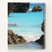 トロピカルアイランドコースト&シー写真 ノートブック (裏面)