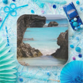 トロピカルアイランドコースト&シー写真 ペーパープレート (パーティー)