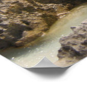 トロピカルアイランドコースト&シー写真 ポスター (角)