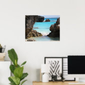 トロピカルアイランドコースト&シー写真 ポスター (ホームオフィス)