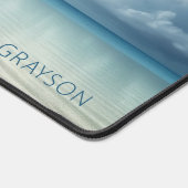 トロピカルアイランドサマービーチ海 パーソナライズされた デスクマット (コーナー)