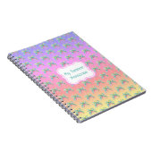 トロピカルアイランドサンセットパームツリー ノートブック (右側)