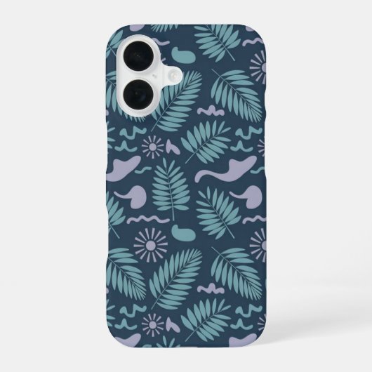 トロピカルアイランドサンセット風景 iPhone 16ケース (裏面)