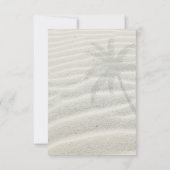 トロピカルアイランドサンライズウェディングピンクID581 招待状 (裏面)