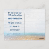 トロピカルアイランドシーン(エンベロープ) ポストカード (裏面)