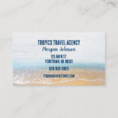 トロピカルアイランドシーン（エンベロープ） 名刺 (裏面)