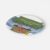 トロピカルアイランドティキハットバー結婚ズテーマサマー ペーパープレート (アングル)