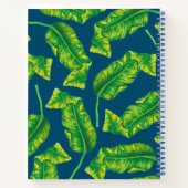 トロピカルアイランドバナナ葉レシピブック ノートブック (裏面)