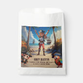 トロピカルアイランドパイレーツガールバースデーパーティー フェイバーバッグ (正面)