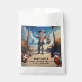 トロピカルアイランドパイレーツボーイバースデーパーティー フェイバーバッグ (正面)