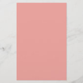 トロピカルアイランドパステルパーソナライズされたフローラ 便箋 (裏面)