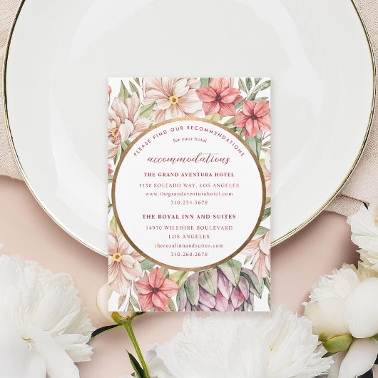 トロピカルアイランドパステルフローラ宿泊施設 エンクロージャーカード