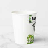 トロピカルアイランドパームツリーサンセット 紙コップ (右)