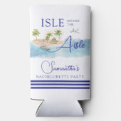 トロピカルアイランドパームツリー デスティネーション ブライズゲットアウェイ スリム缶クーラー (裏面)