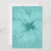 トロピカルアイランドパームハイビスカス結婚ズ 招待状 (裏面)