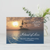 トロピカルアイランドパームプロム招待状 招待状 (スタンド正面)