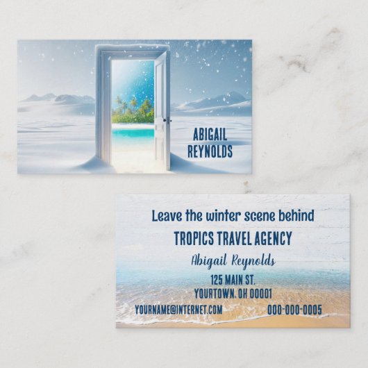 トロピカルアイランドビューインウィンターズドア 名刺 (正面/裏面)