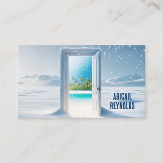 トロピカルアイランドビューインウィンターズドア 名刺 (正面)