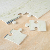 トロピカルアイランドビーチと白い砂とヤシの木 ジグソーパズル (側面)