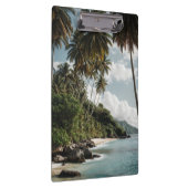 トロピカルアイランドビーチオーシャングリーン青写真 クリップボード (右)