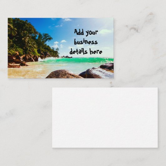 トロピカルアイランドビーチゲタウェイ 名刺 (正面/裏面)