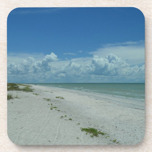 トロピカルアイランドビーチパラダイス自然写真 コースター (正面)